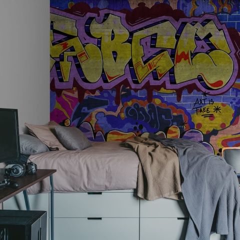 Fototapet, Graffiti, Colorful, Rebel Walls - Img 3