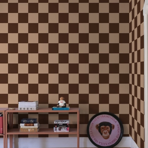 Fototapet, Happy Squares, Apricot, Rebel Walls - Img 6
