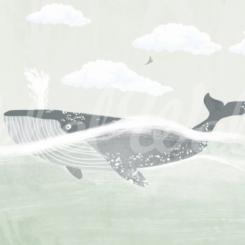 Fototapet, Happy Whale, Rebel Walls - Img 2