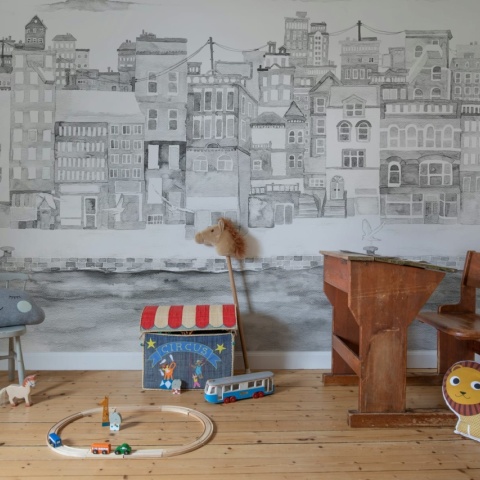 Fototapet, Harbour, Gray, Rebel Walls - Img 3