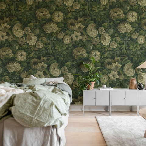 Fototapet, Heritage Floral, Green, Rebel Walls - Img 3
