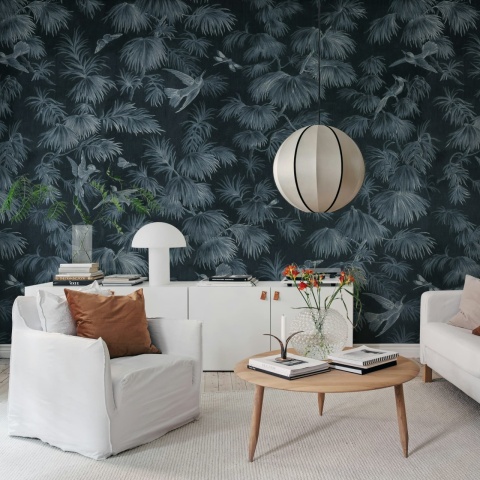 Fototapet, Humming Harmony, Blue, Rebel Walls
