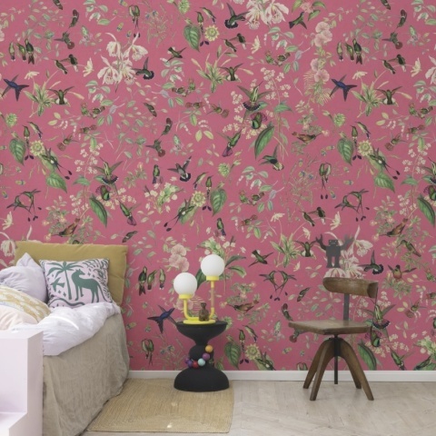 Fototapet, Hummingbird, Cerice, Rebel Walls