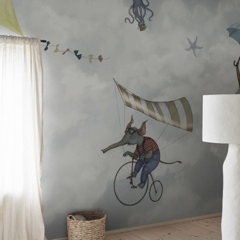 Fototapet, In the Clouds, Light Blue, Rebel Walls - Img 3