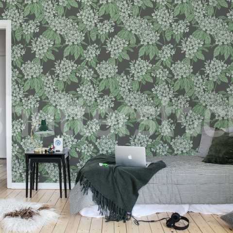 Fototapet, Jasmine Veil, Green, Rebel Walls - Img 3