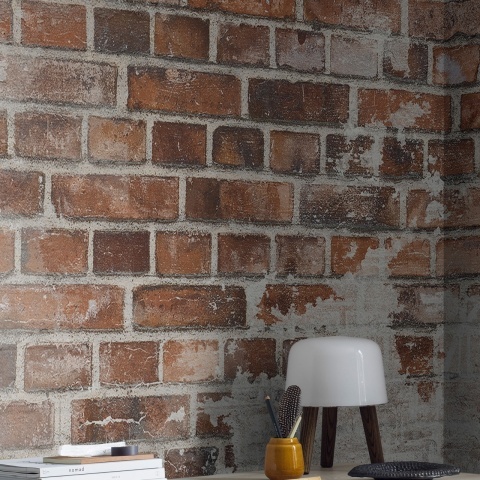 Fototapet lavabil, Weathered Bricks 9534W - Img 3
