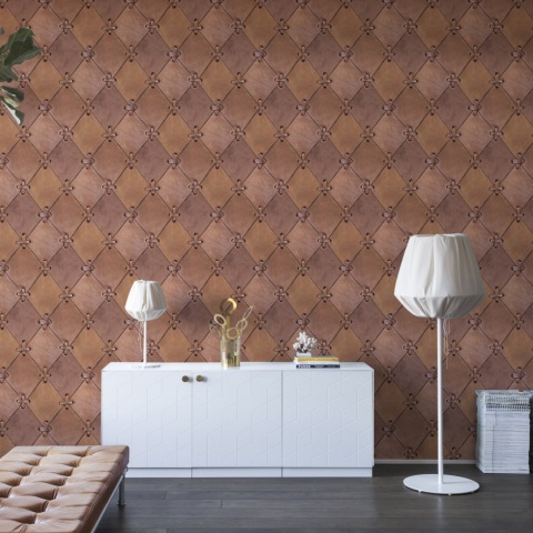Fototapet, Leather Rhombs, repetitiv, Rebel Walls - Img 6