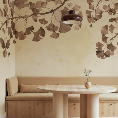 Fototapet, Maidenhair Tree, Brown, Rebel Walls