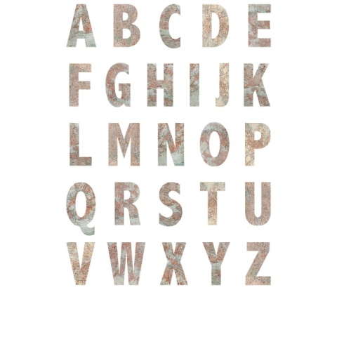 Fototapet, Map Alphabet, Rebel Walls - Img 2