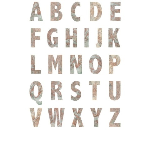 Fototapet, Map Alphabet, Rebel Walls - Img 2