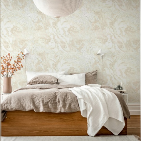 Fototapet, Marble Flow, Beige, Rebel Walls