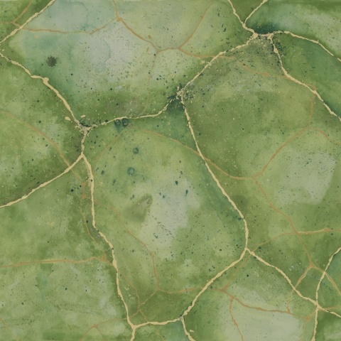 Fototapet, Marble Watercolor, Green, Rebel Walls - Img 2