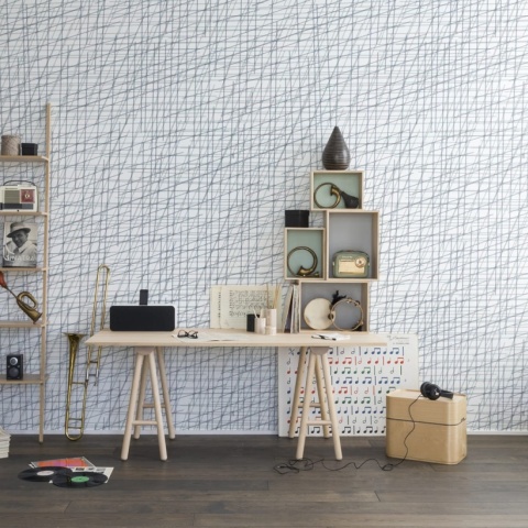 Fototapet, Note Sheets, Baby Blue, repetitiv, Rebel Walls - Img 3
