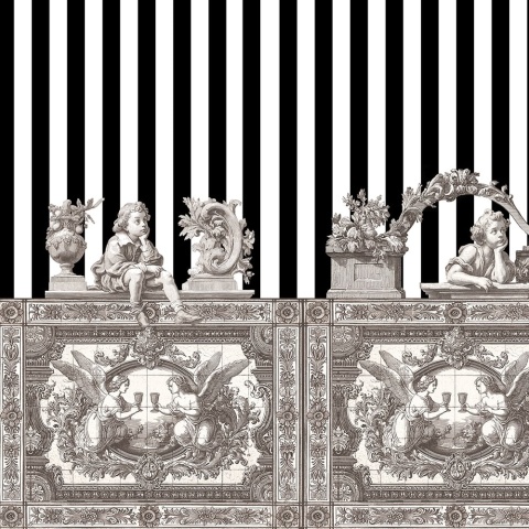 Fototapet Opulent Friezes, Cream - personalizat, VLAdiLA - Img 5