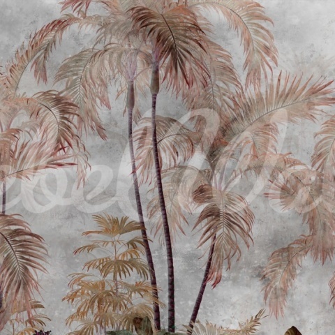 Fototapet, Palm Trees, Gray, Rebel Walls - Img 2