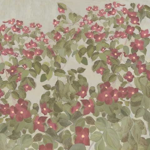 Fototapet, Parkflowers, Red, Rebel Walls - Img 2