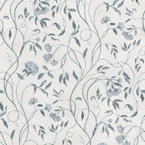 Fototapet, Peony Bloom, Blue, Rebel Walls - Img 2