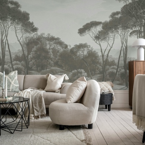 Fototapet, Pine Wood, Gray, Rebel Walls