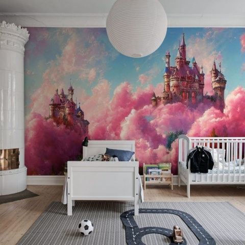Fototapet, Pink Castle, Rebel Walls