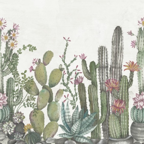 Fototapet, Playfull Cactus, Ivory, Rebel Walls - Img 5