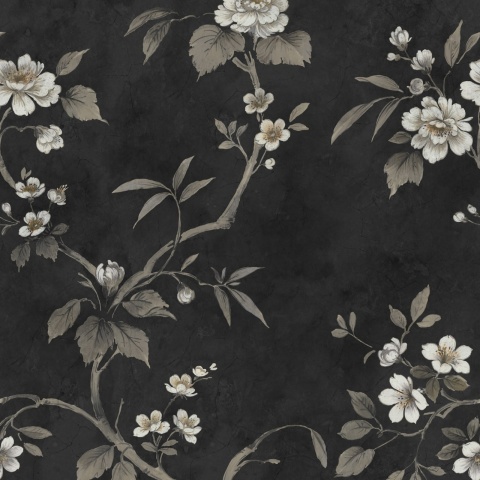 Fototapet, Poetic Flora, Black, Rebel Walls - Img 2