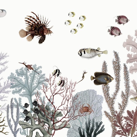 Fototapet Roaring Reef - White, Kikki Belle - Img 2