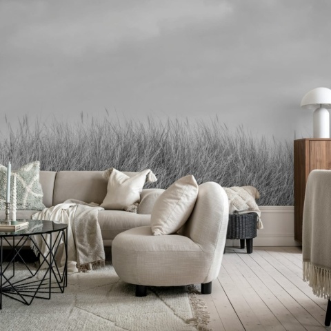 Fototapet, Scandinavian Reed, Black & White, Rebel Walls