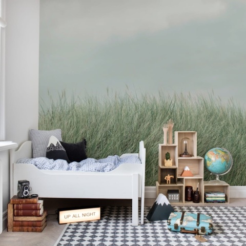 Fototapet, Scandinavian Reed, Green, Rebel Walls - Img 3