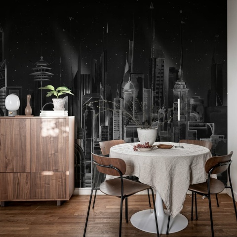 Fototapet, Sci-Fi Town, Black, Rebel Walls - Img 3
