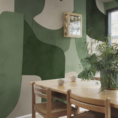 Fototapet, Serene Layers, Green, Rebel Walls - Img 3
