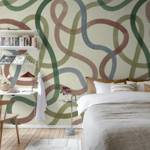Fototapet, Serpentine, Retro, Rebel Walls