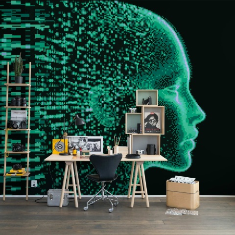 Fototapet, Siri, Neon, Rebel Walls - Img 3