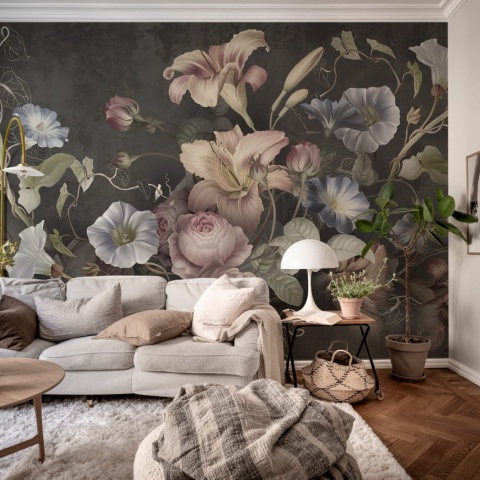 Fototapet, Soft Bouquet, Dark, Rebel Walls - Img 4