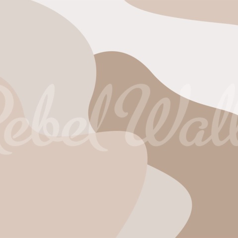 Fototapet, Soft Forms, Beige, Rebel Walls - Img 2
