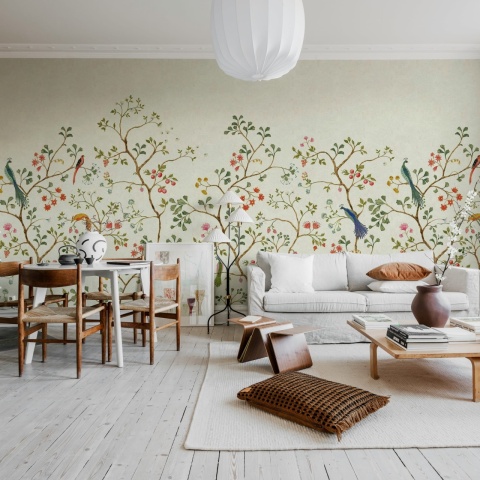 Fototapet, Songbird Mural, Beige, Rebel Walls