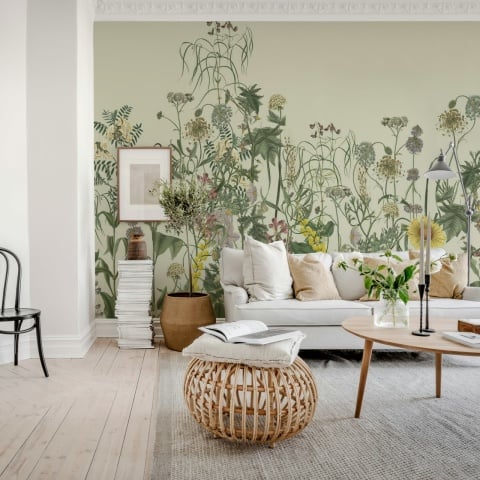 Fototapet, Springmeadow, Beige, Rebel Walls
