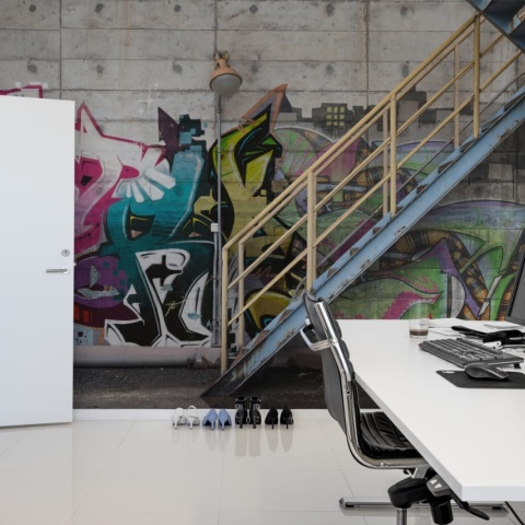 Fototapet, Stairway Graffiti, Rebel Walls - Img 3