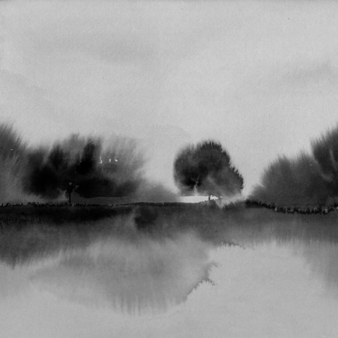 Fototapet, Stormy Forest, Black &amp; White, Rebel Walls - Img 2