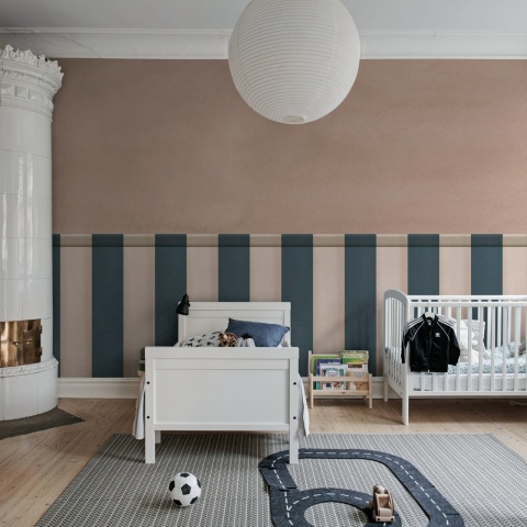 Fototapet, Striped Panel, Pink, Rebel Walls