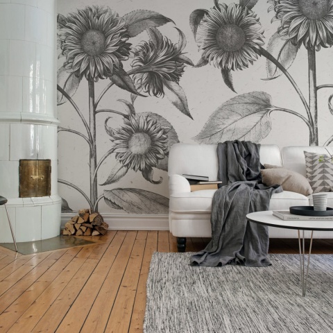 Fototapet, Sunflower, Beige, Rebel Walls - Img 4
