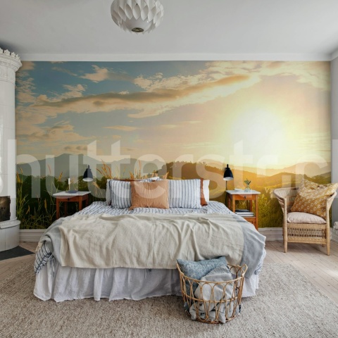 Fototapet, Sunrise Hills, Soft, Rebel Walls