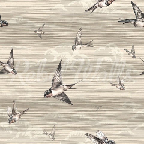 Fototapet, Swallow Sky, Beige, Rebel Walls - Img 2