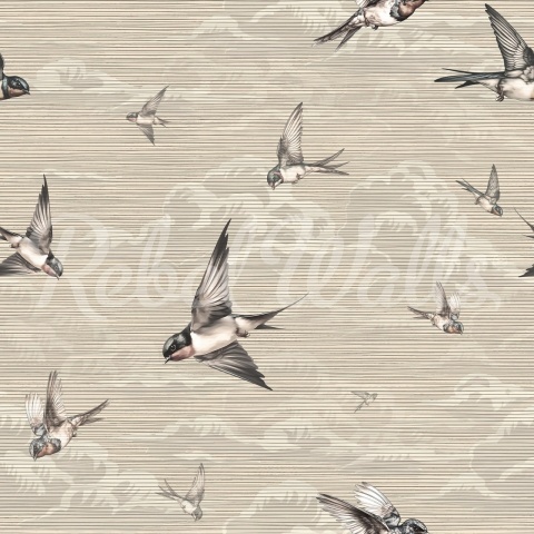 Fototapet, Swallow Sky, Beige, Rebel Walls - Img 2