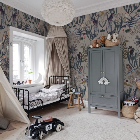 Fototapet, The Swedish Forest, White, Rebel Walls