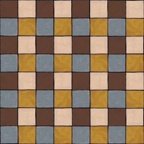 Fototapet, Tile, Orange, Rebel Walls - Img 2