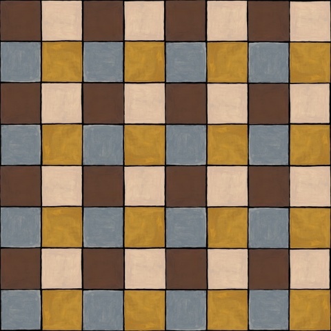 Fototapet, Tile, Orange, Rebel Walls - Img 2
