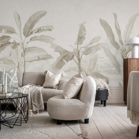 Fototapet, Tropical Palms, Beige, Rebel Walls - Img 4
