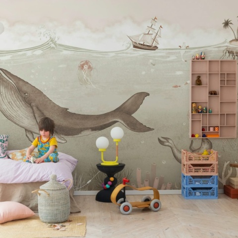 Fototapet, Under the Sea, Beige, Rebel Walls