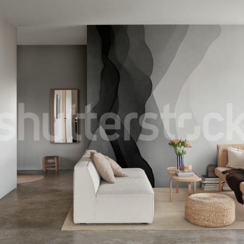 Fototapet, Vertical Gradient, Gray, Rebel Walls