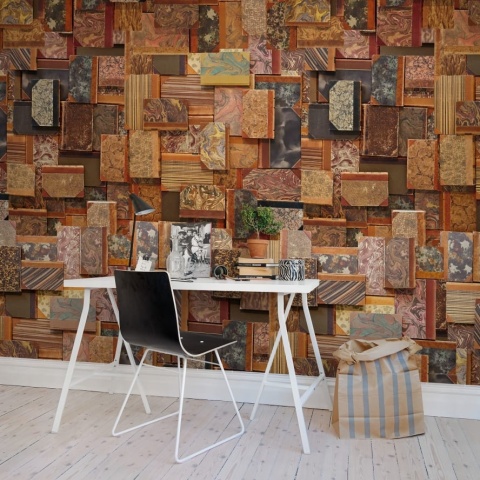 Fototapet, Vintage Books, Cover, Rebel Walls - Img 5